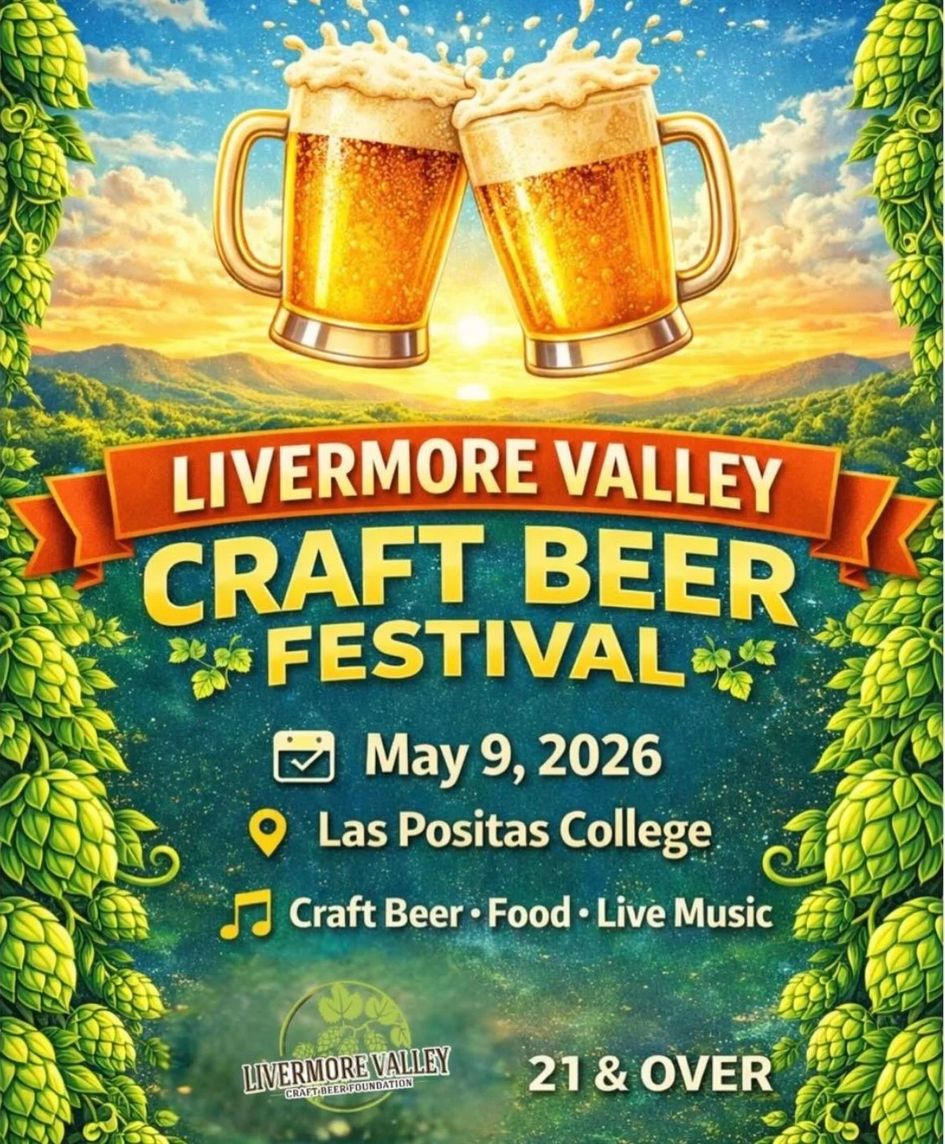 we&rsquo;re pouring in the east bay this weekend!

catch us this saturday at the 10th annual livermore valley craft beer fest. we&rsquo;ll be serving some favorites from 1-5pm at the las positas college athletic fields in livermore.

we&rsquo;re one 