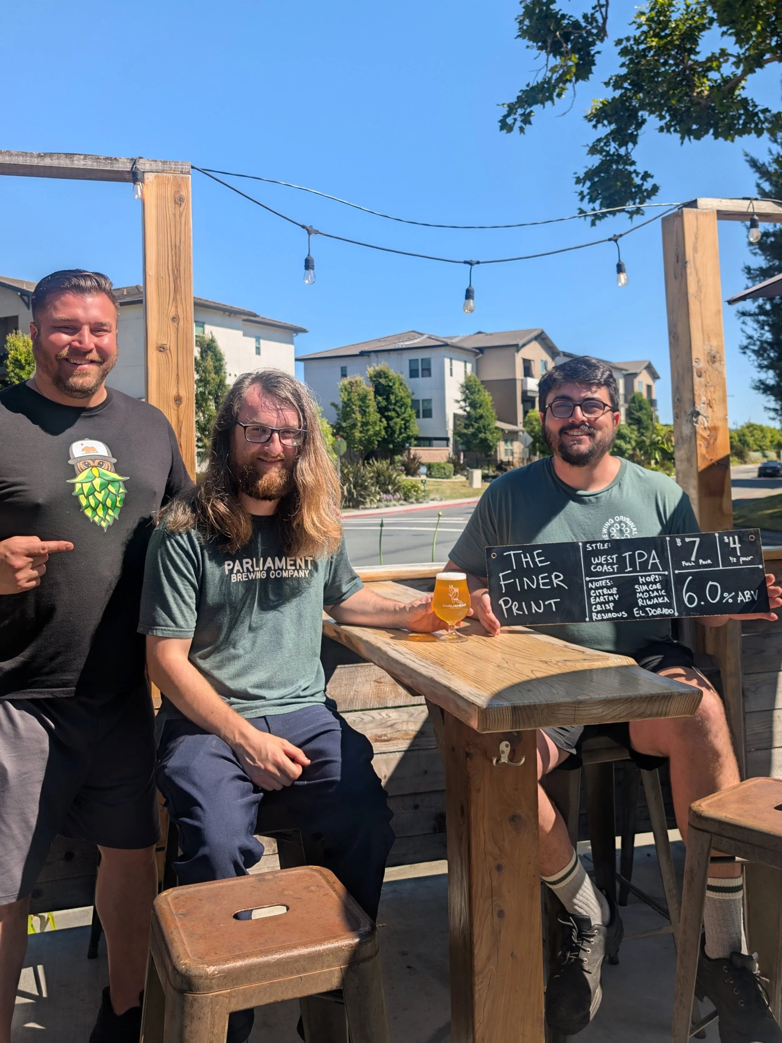 a little monday magic &amp; fresh beer ✨ 

have you tried our newest west coast ipa, "the finer print"?
this crispy ipa is loaded with simcoe, riwaka, mosaic, and el dorado hops. big and bold citrus notes meet earthy and resinous notes that