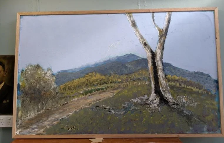 "The Lone Tree" - Australian Landscape by Frans Hugens