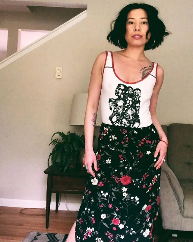 Running errands last week in two of my favorite pieces brought together as one.

This body suit is by one of the dopest clothing companies in Seattle, @wearewitchy &mdash; converting old/unused t-shirts into a sexier version of themselves.

I&rsquo;l