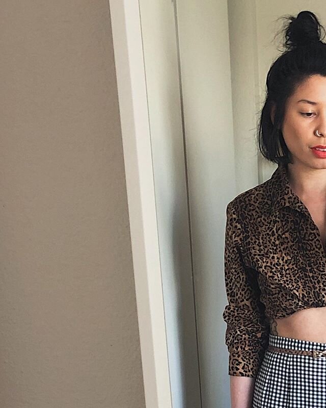 Button ups (and in this case, zip up) are my favorite bang-for-your-buck item because of their versatility. Recently, my preferred ways to style them have been tied, tucked, and rolled up for a cropped look, seen in the first two photos, or open and 