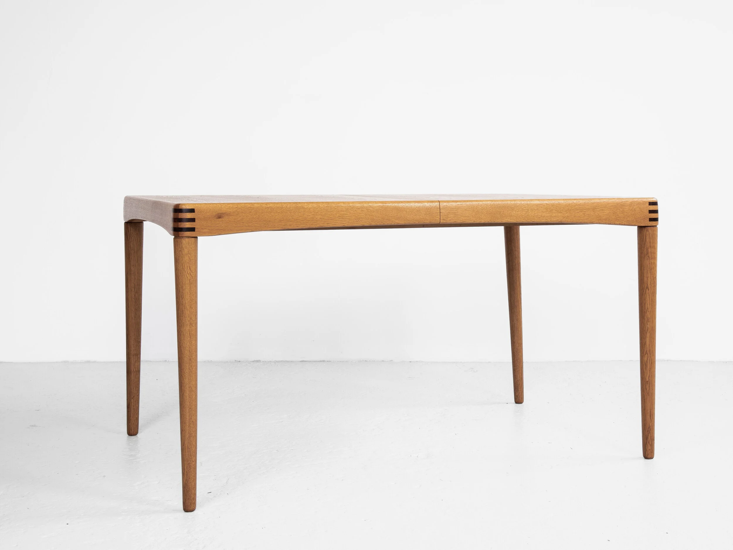 Midcentury Danish dining table in oak by HW Klein for Bramin 1960s 