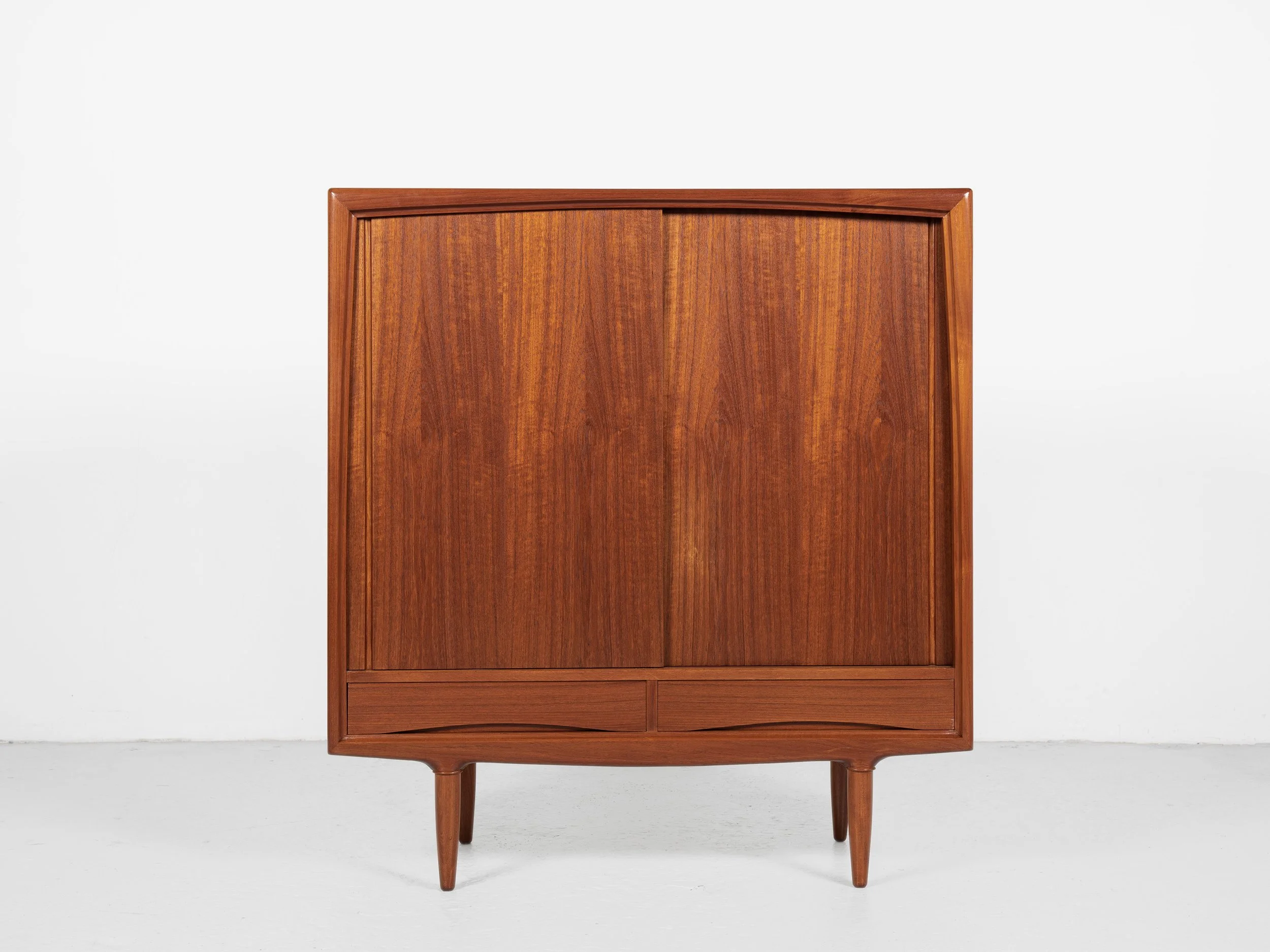 Midcentury Danish higher cabinet in teak by Axel Christensen for 