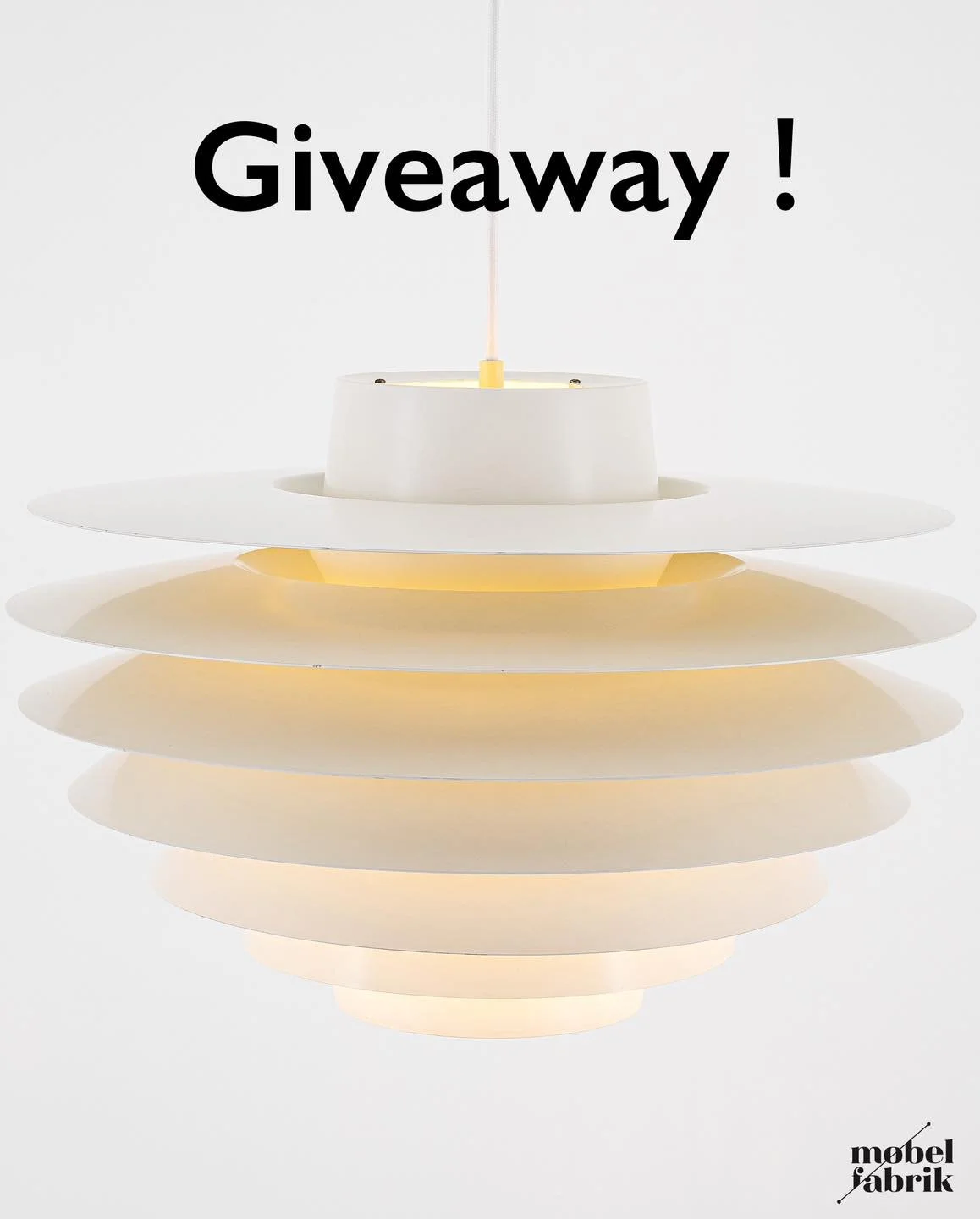 GIVEAWAY!!

Win this large white Verona lamp by Svend Middelboe for Nordisk Solar!

To enter:

Buy for at least &euro;1200 euro between October 6 and October 11, 2025 and you cold win this icon!

In-store and online

Visit us during our open doors on
