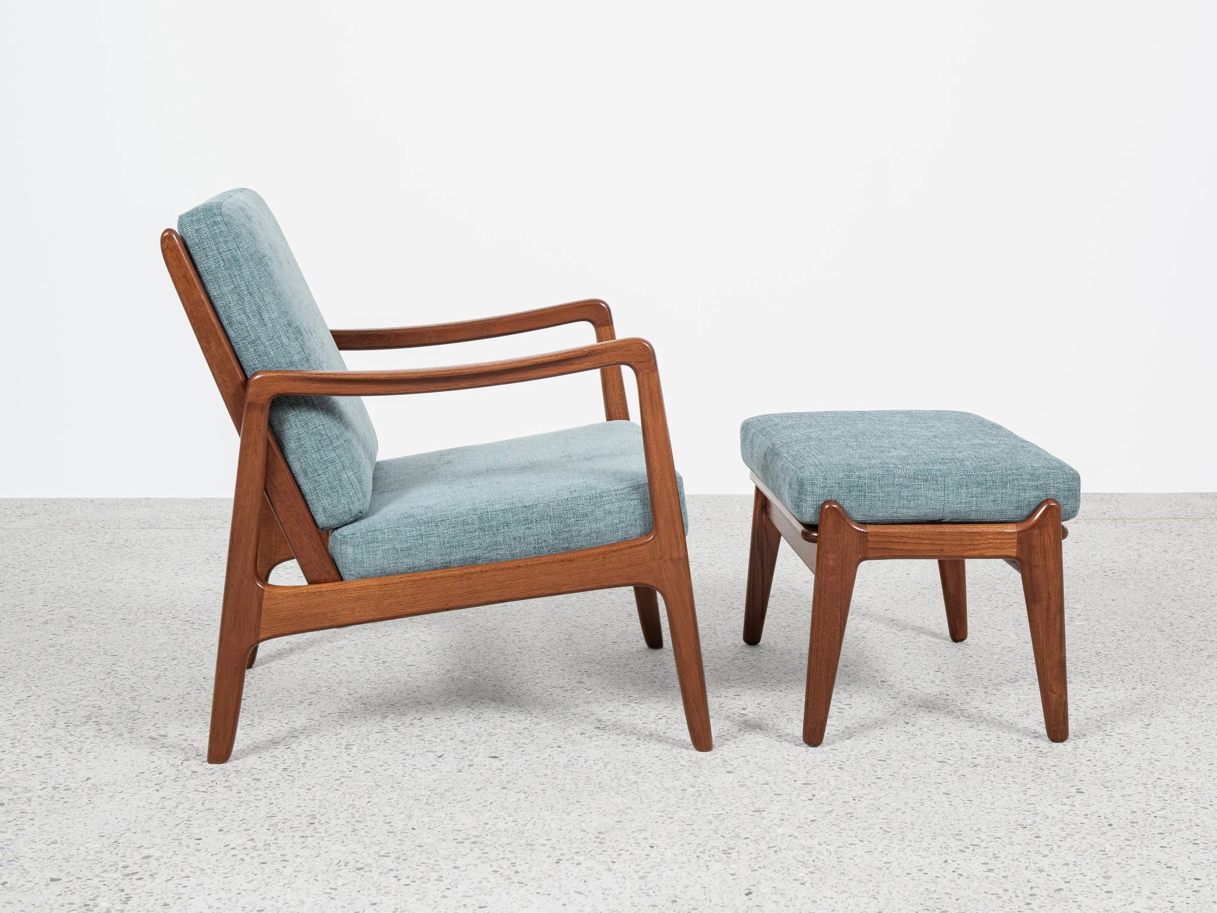 Midcentury Danish easy chair in teak by Ole Wanscher for France 