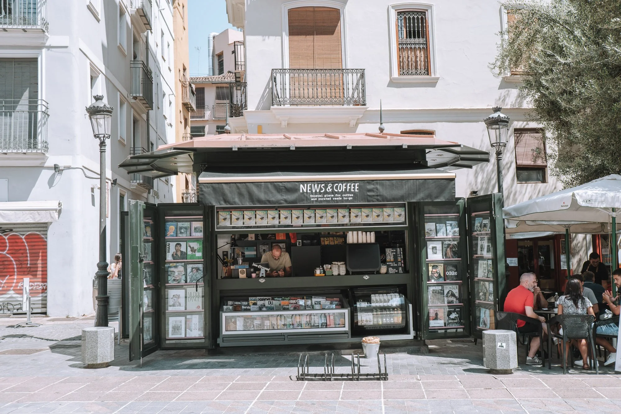 News and coffee Valencia Spain