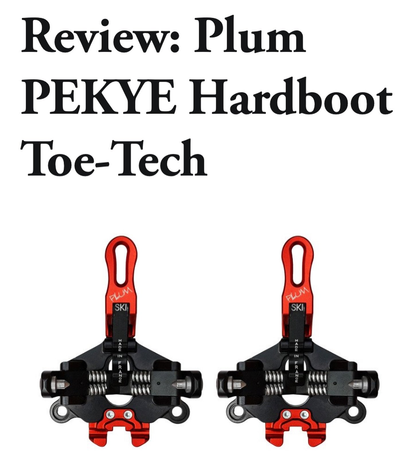 New Review of the @plumsplitboard PEKEY toe techs is up on our site, for all you hard boot lovers out there!
5⭐️&rsquo;s from our Pete. #hardbootsplitboarding #splitboarding 
Simply visit our Kit Junkies Pages for everything split.