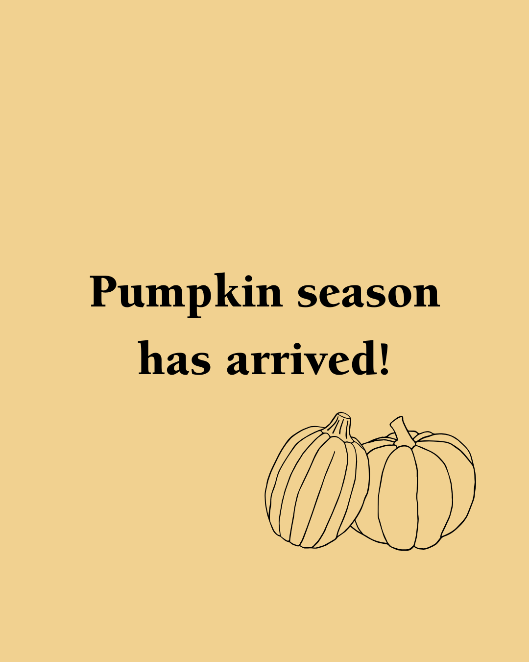 Pumpkin Season Has Arrived