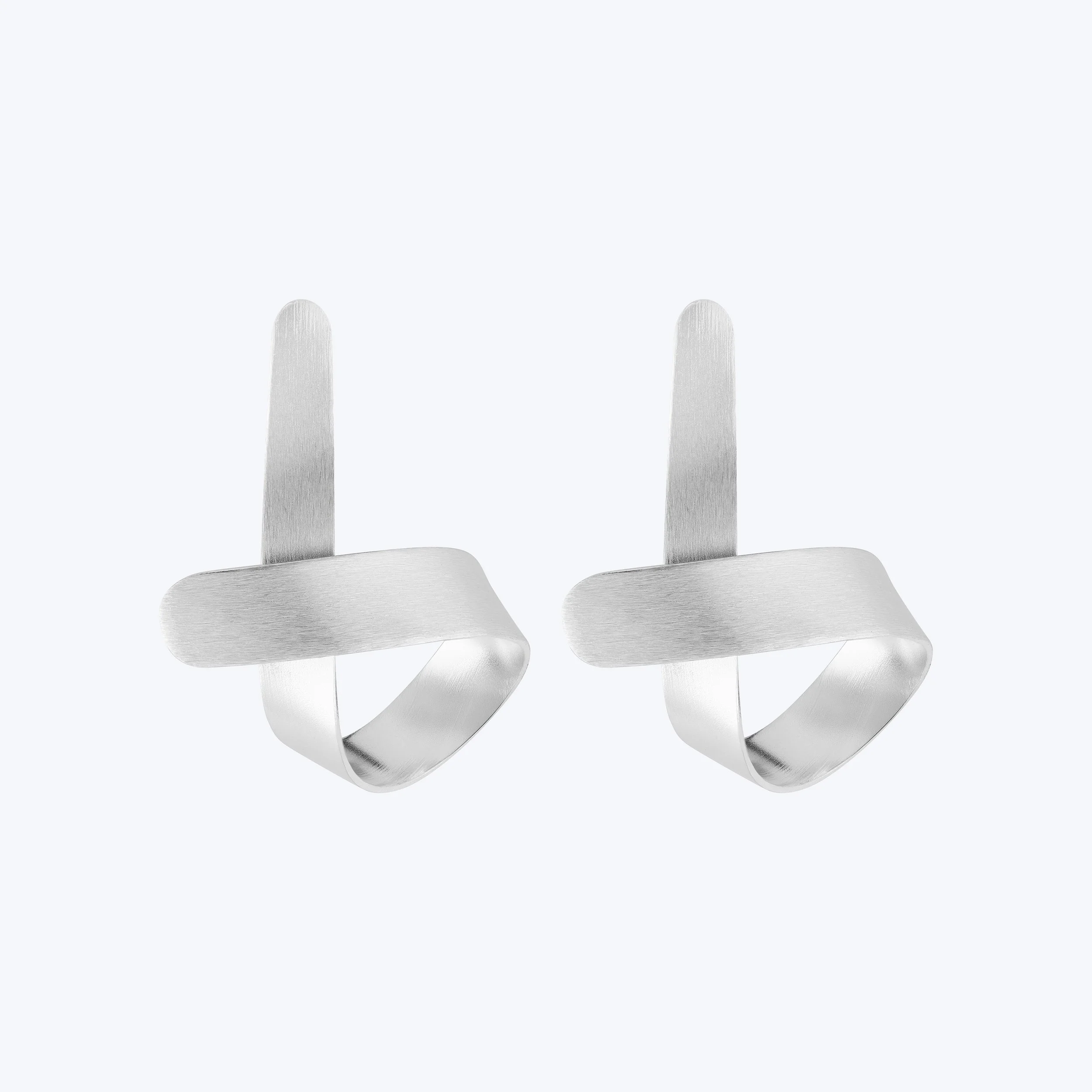 Folded Ribbon Earrings