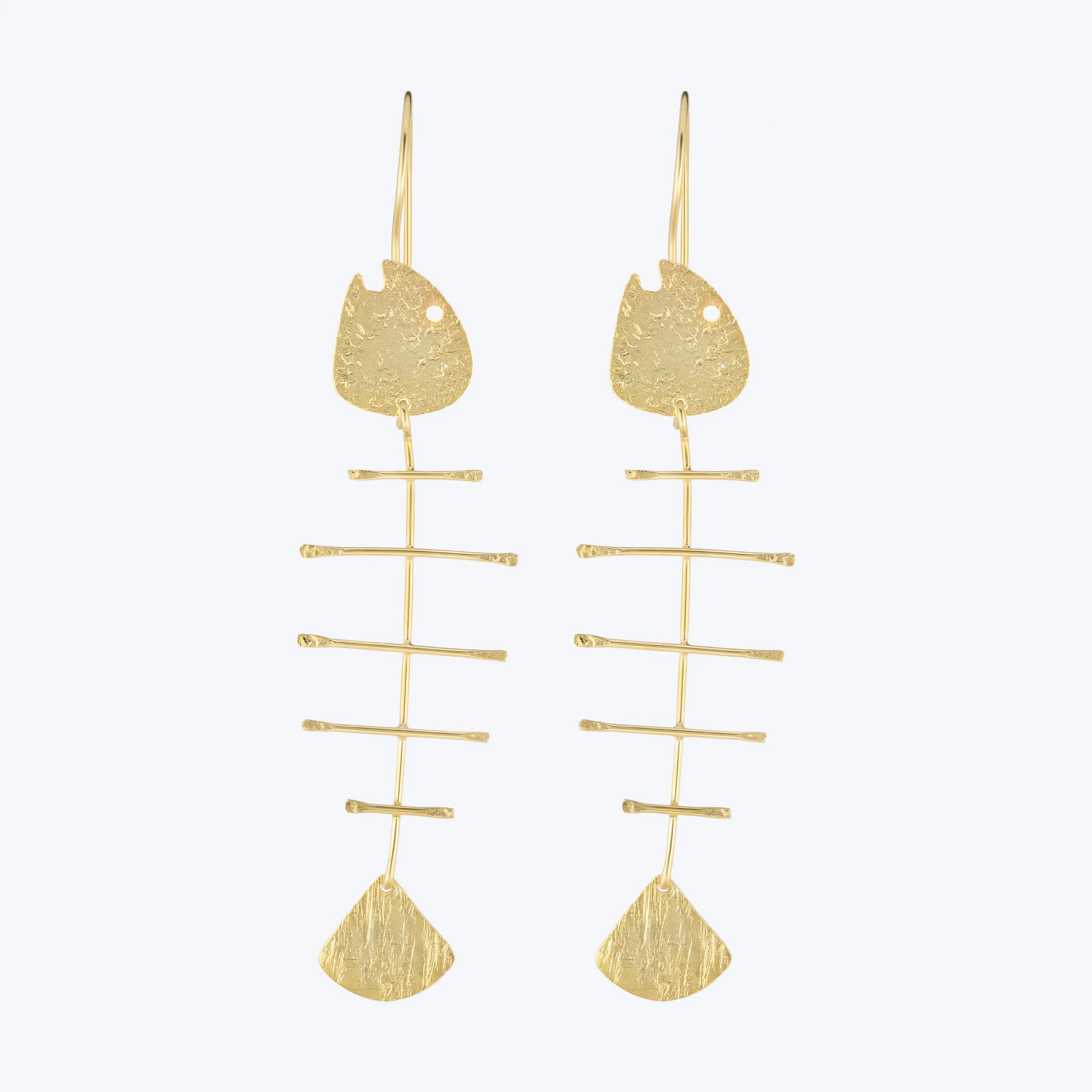 Fishbone Earrings