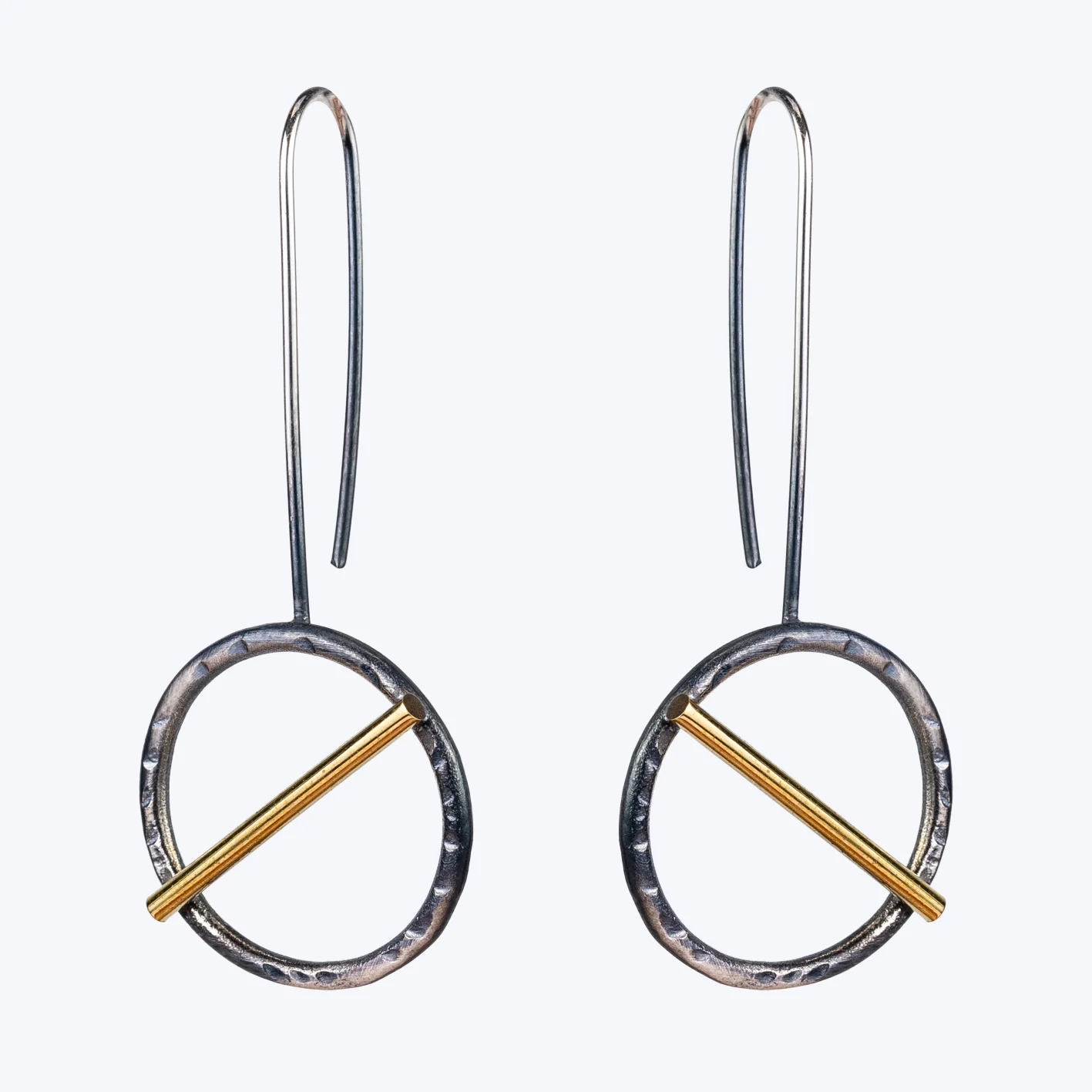 Circle and Bar Earrings