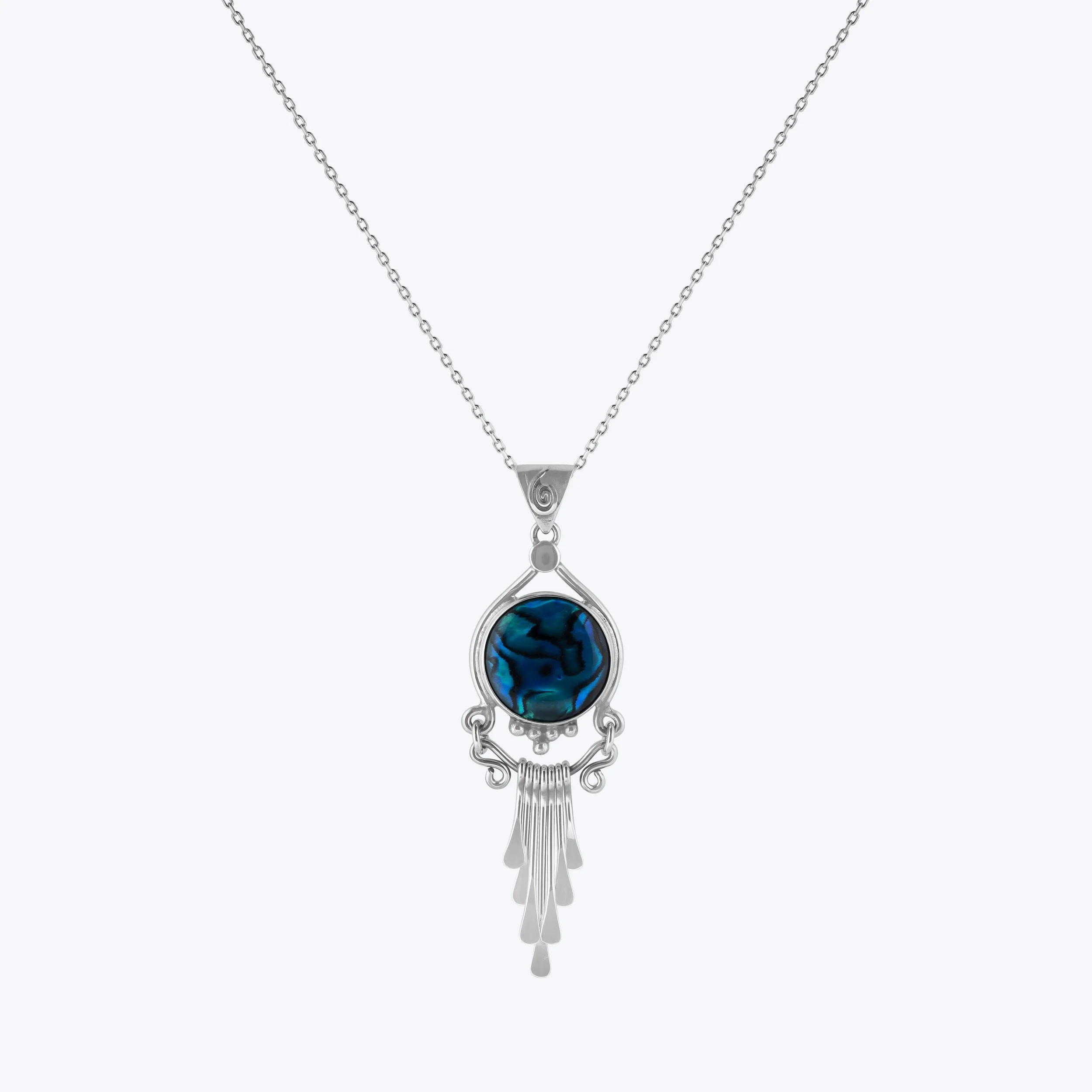 Abalone Shell Tassel Pendant
