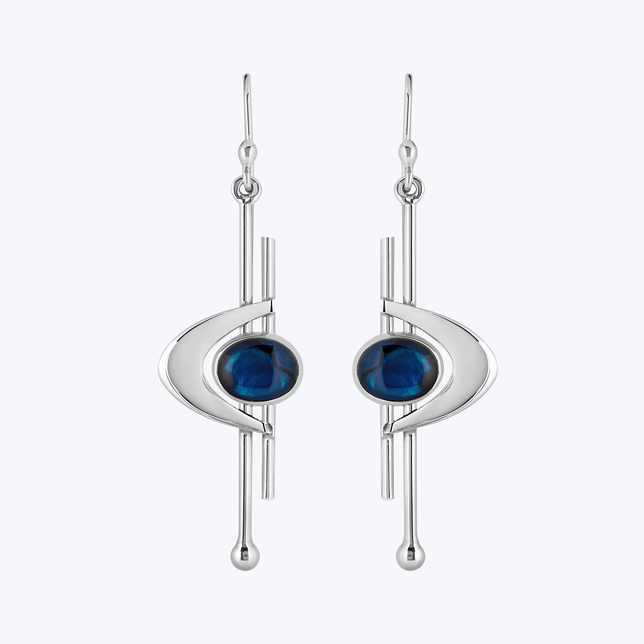 Art Deco Abalone Earrings