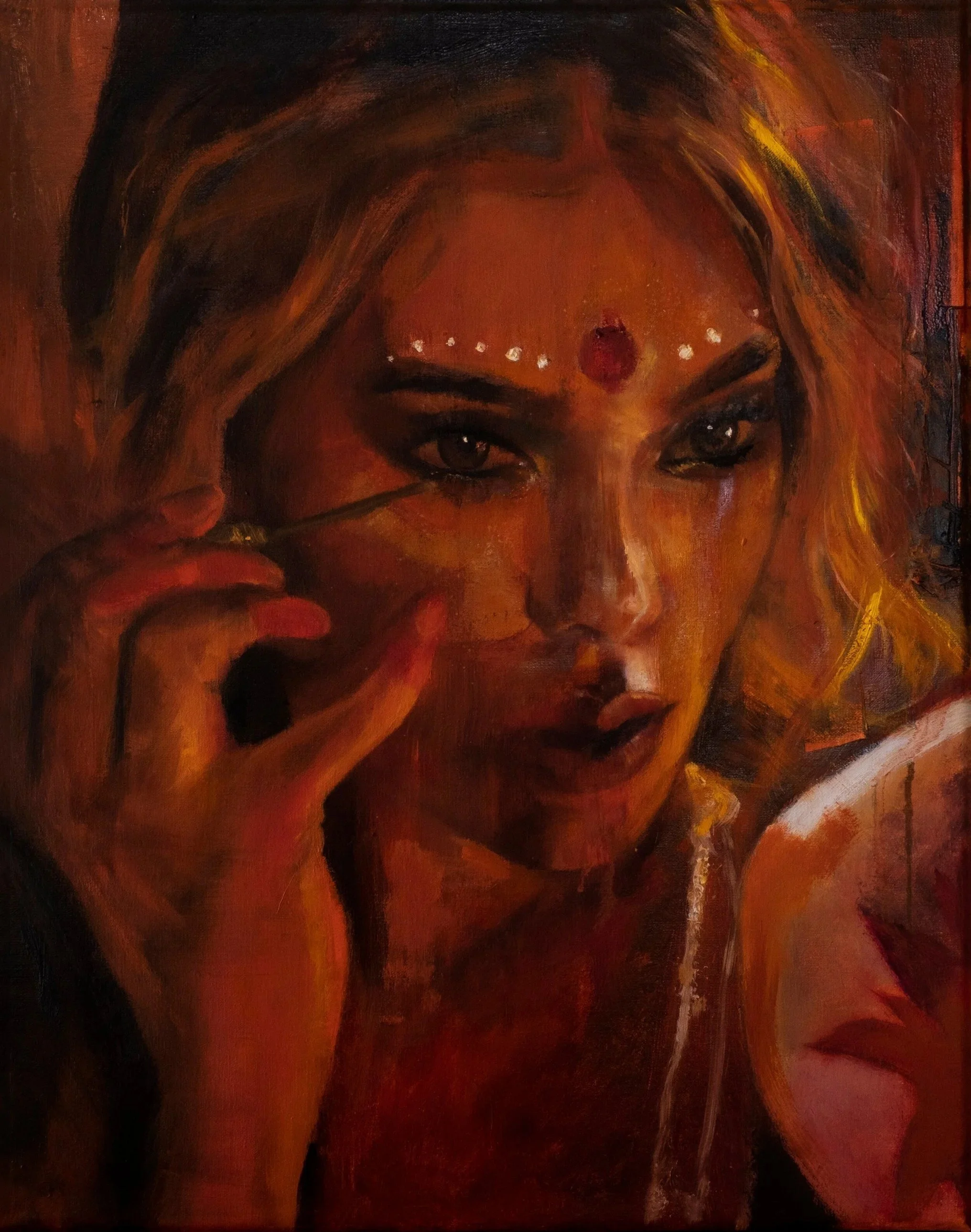 Sringara, 2020 · Oil on linen · 20 × 16 in