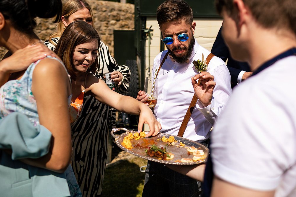 Hope Farm wedding photography with smoke bombs and festival vibe_0040.jpg