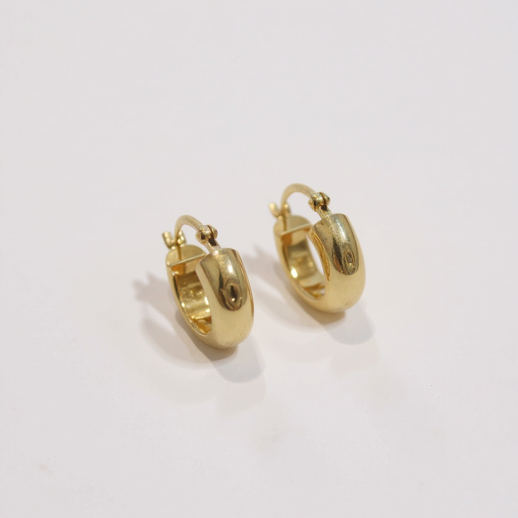 Create a professional product photograph of the earrings on a bright background Remove the glue.png