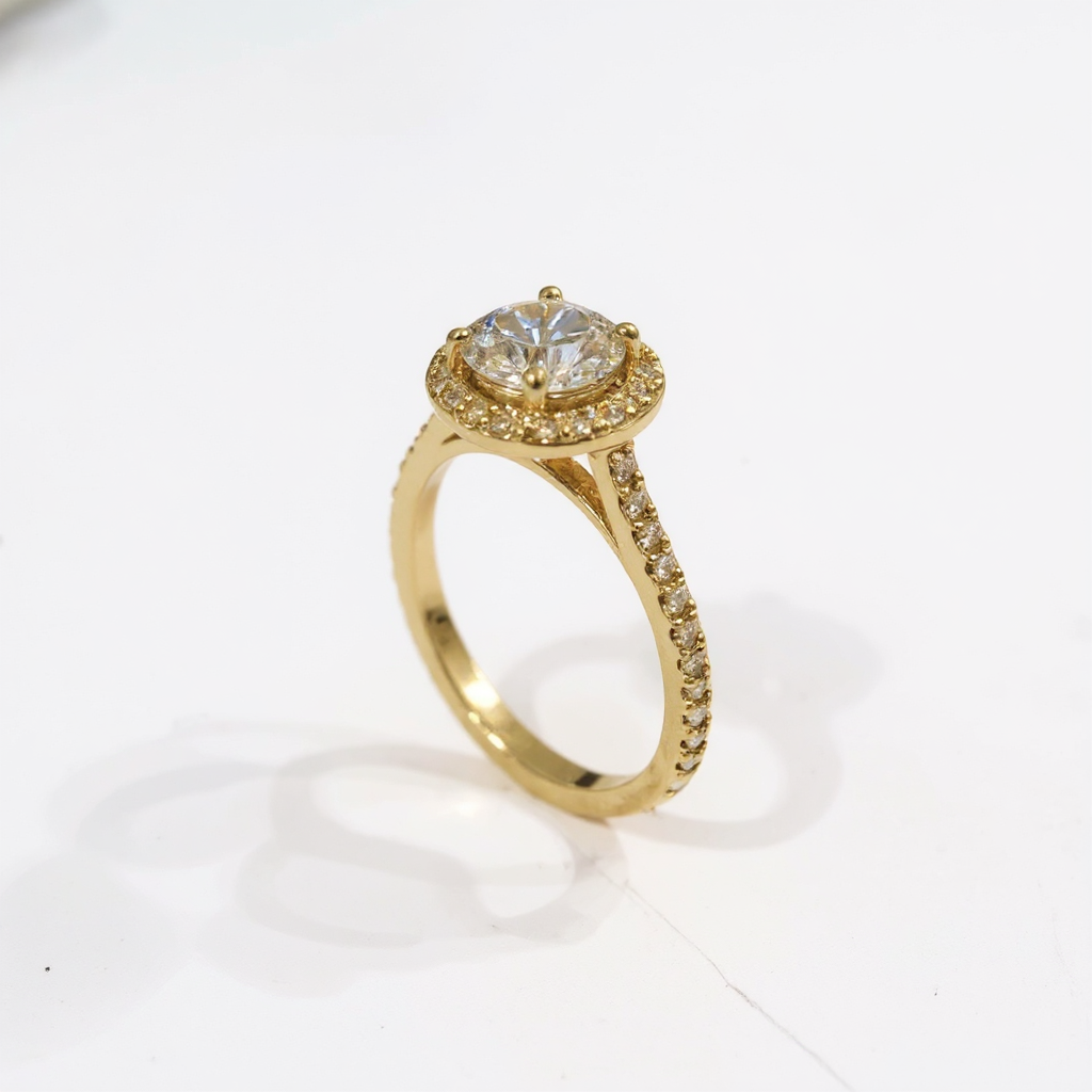 Make the gold ring shinier, make the diamonds more brilliant, replace the background with a bright one, and remove the glue (1).png