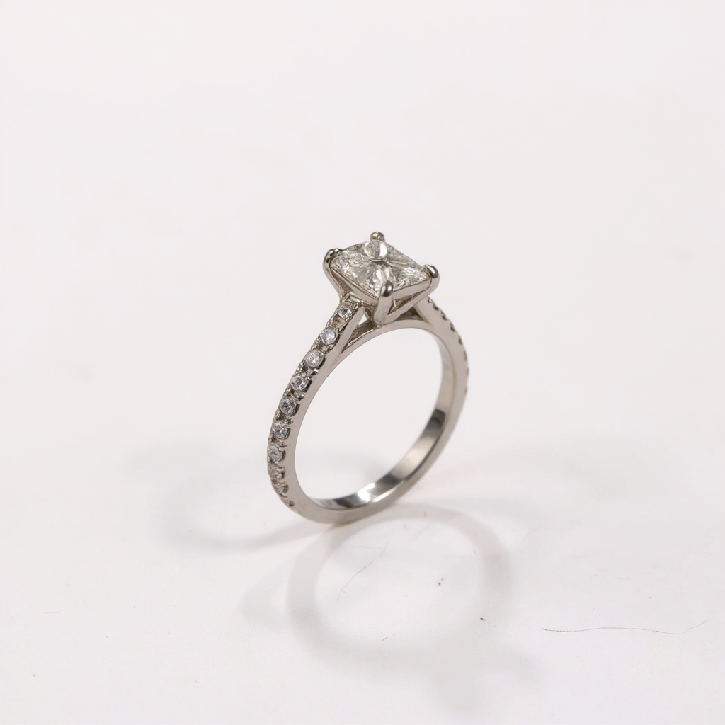 Make the silver ring shinier, the diamonds more brilliant, and replace the background with a brighter one.png