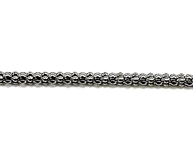 Popcorn Silver chain