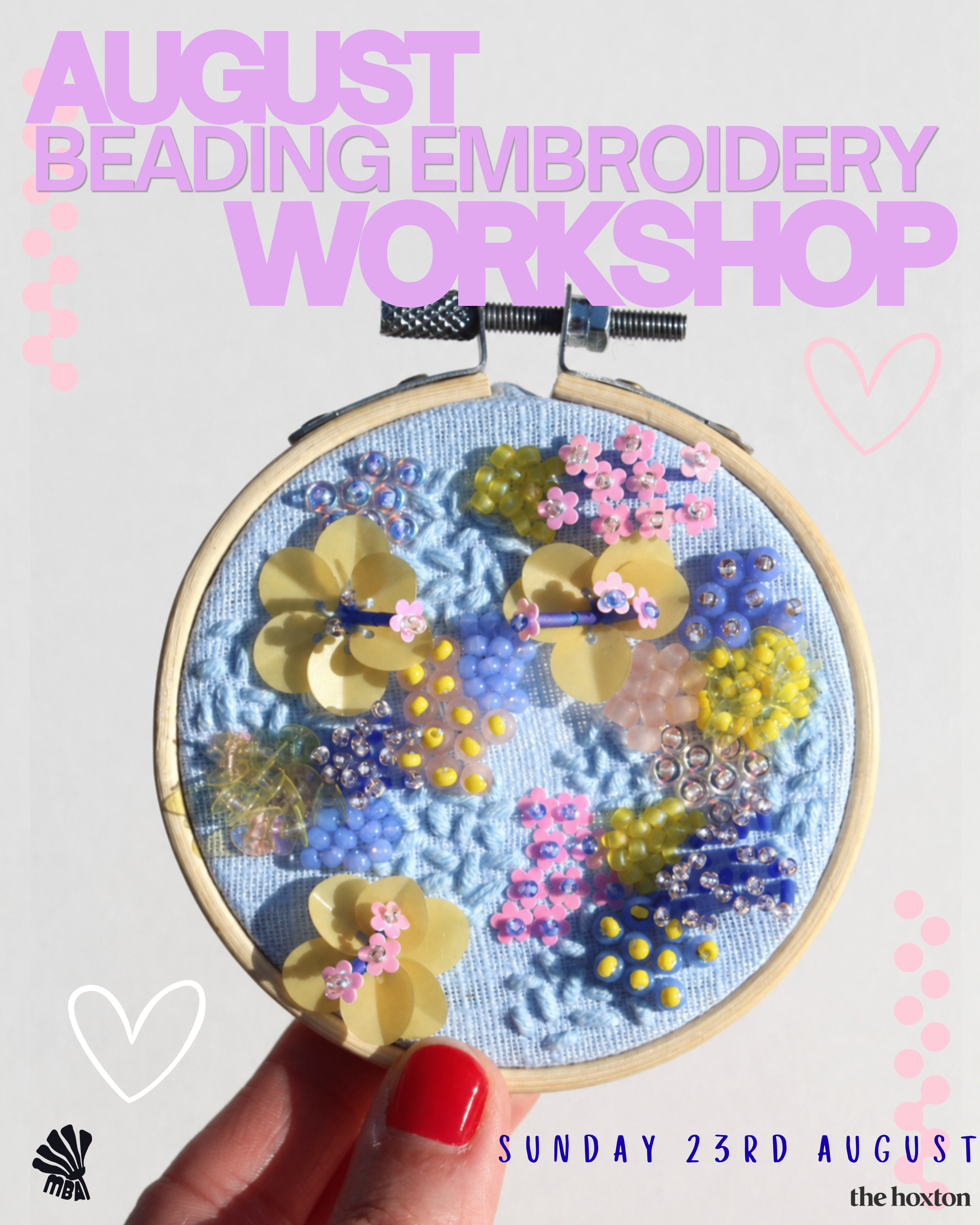 August Beading Embroidery Workshop