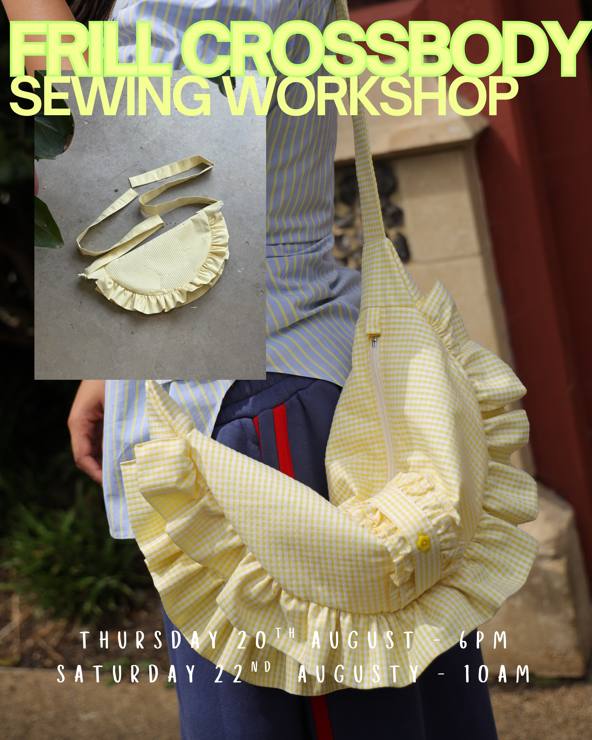 On-Trend Crossbody Bag Sewing Workshop - August