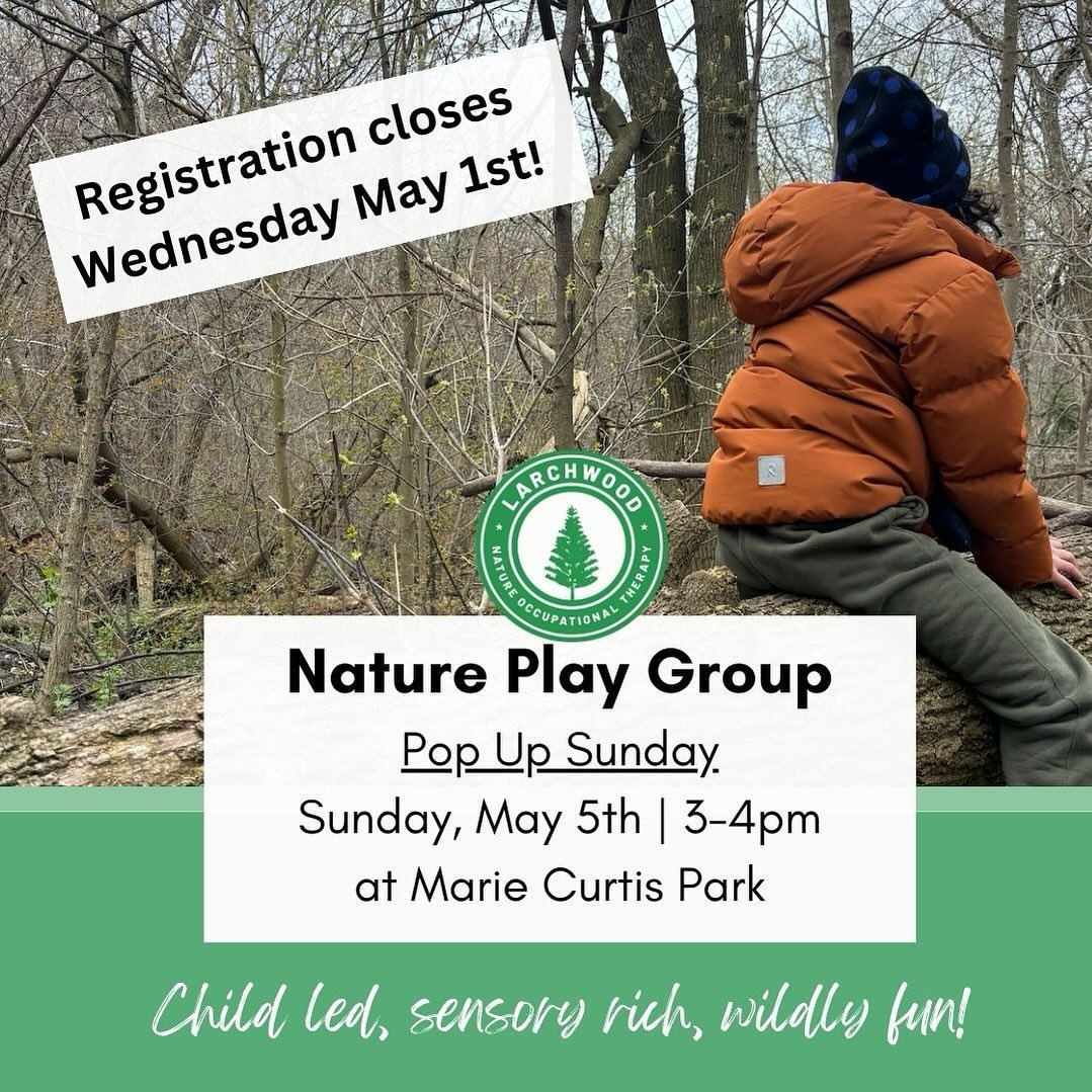 Join us for our first West End Play Group Pop-Up this Sunday, May 5th from 3-4pm! Parents are welcome to join in the fun and chat with an OT or drop-off. Registration closes this Wednesday, May 1st! Link in bio to register, or email emma@davisoccupat