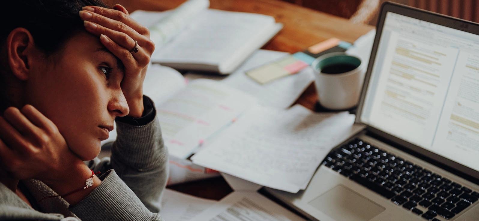 overwhelmed employee mental fatigue