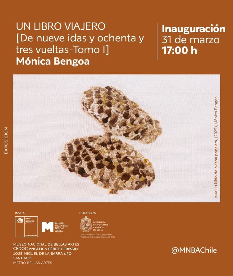 Mónica Bengoa en MNBA: Un libro viajero [de nueve idas y ochenta y tres vueltas-Tomo I]