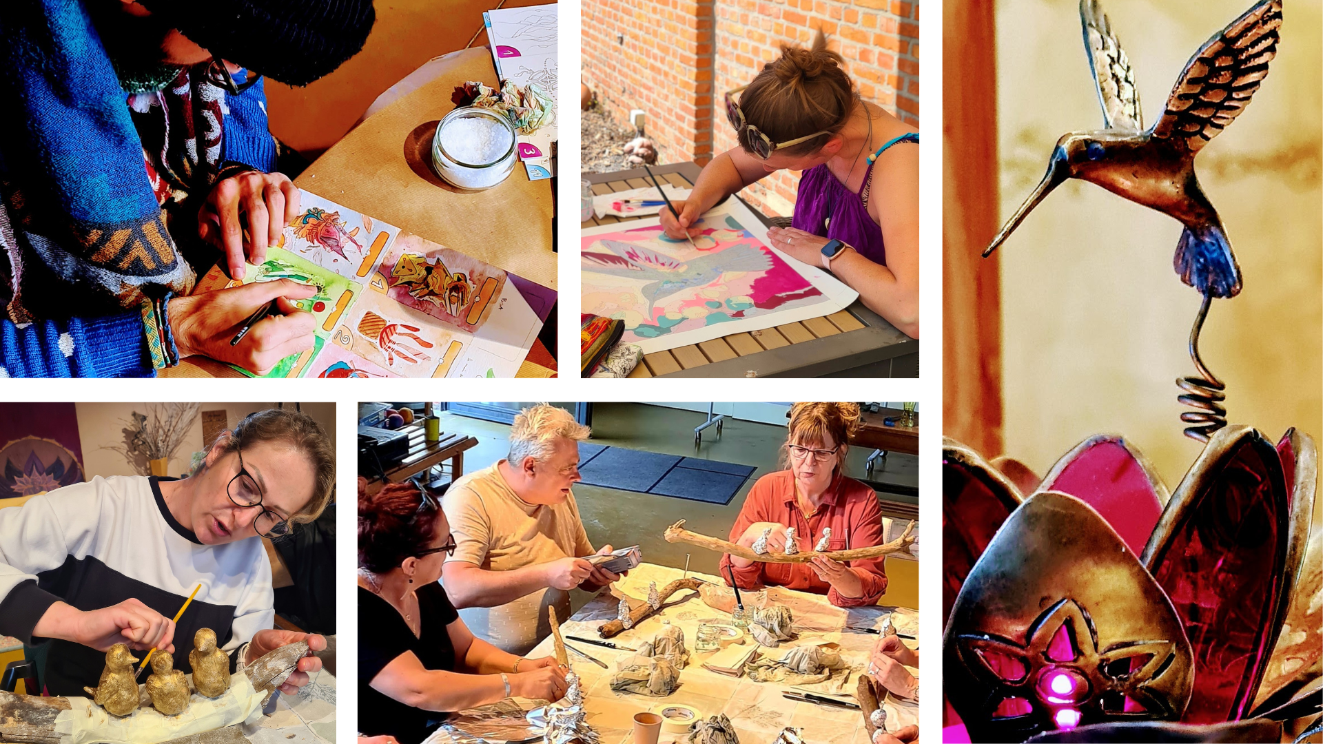 creatieve expresie tijdens de midweel retraite