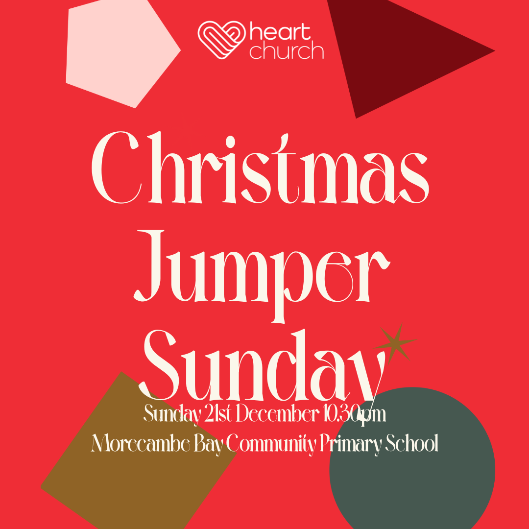 Christmas Jumper event poster with festive border