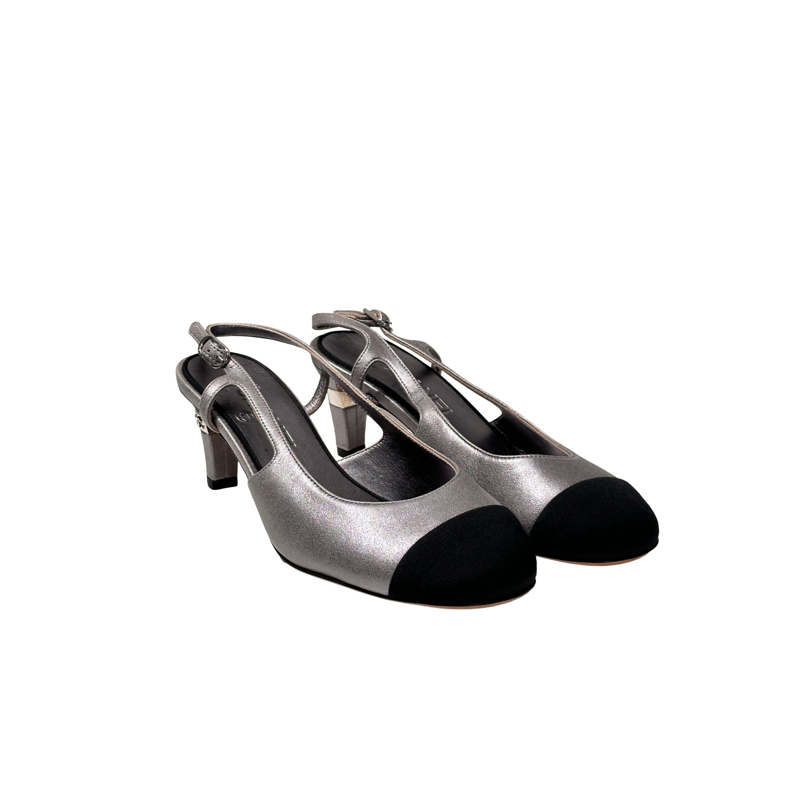 Chanel Two-Tone Slingback Pumps