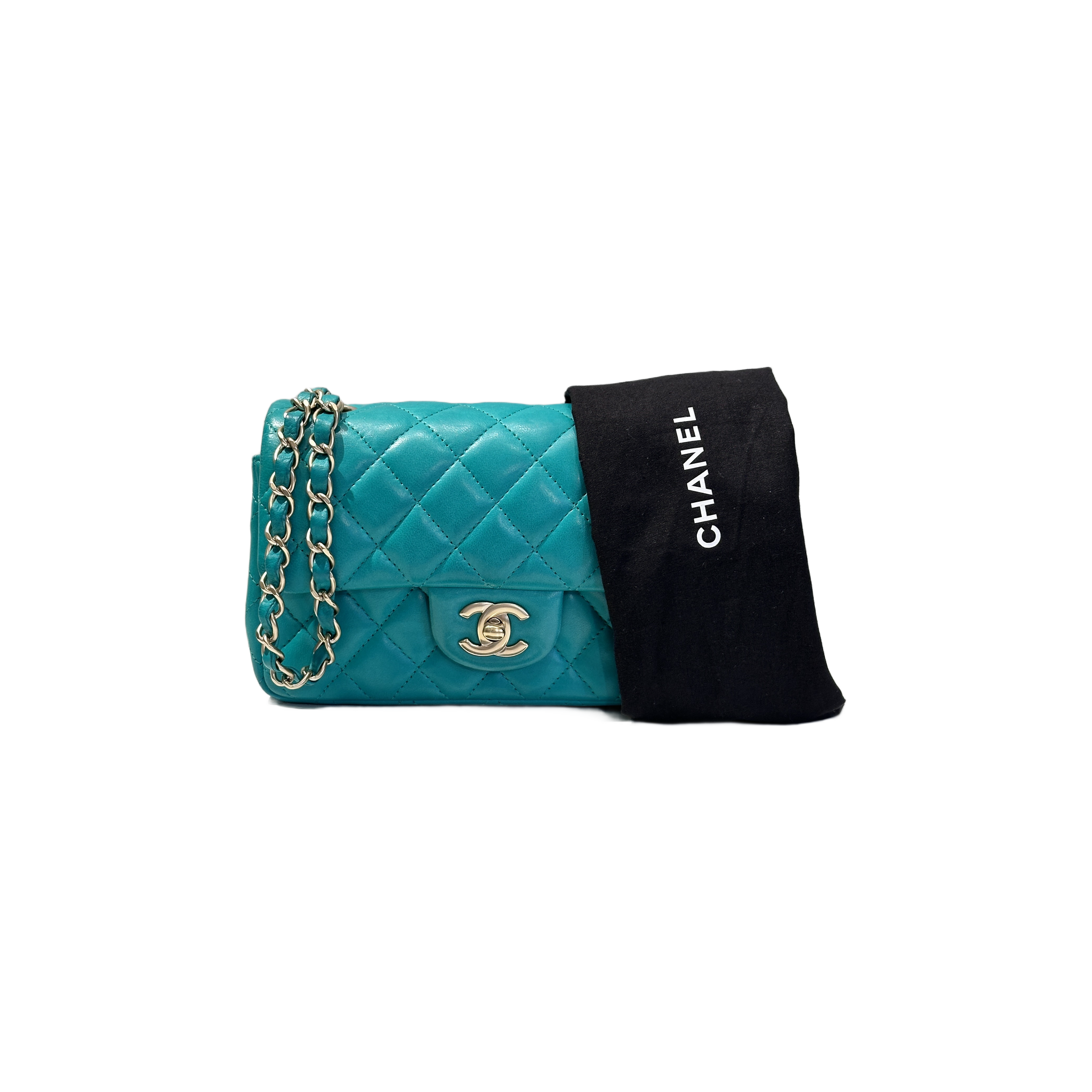 Chanel Timeless Classic Mini Rectangular Flap Bag Grün