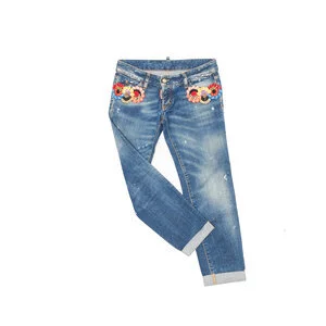 Jeans hose dsquared Sommer flowerpower 