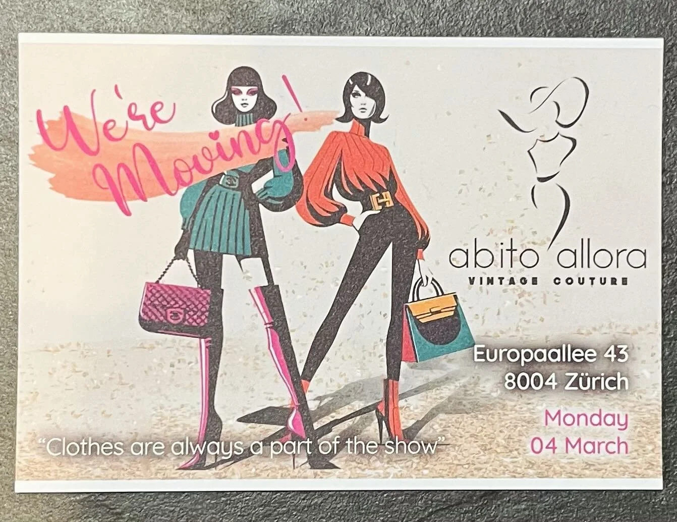 Second Hand Zurich abito allora vintage couture