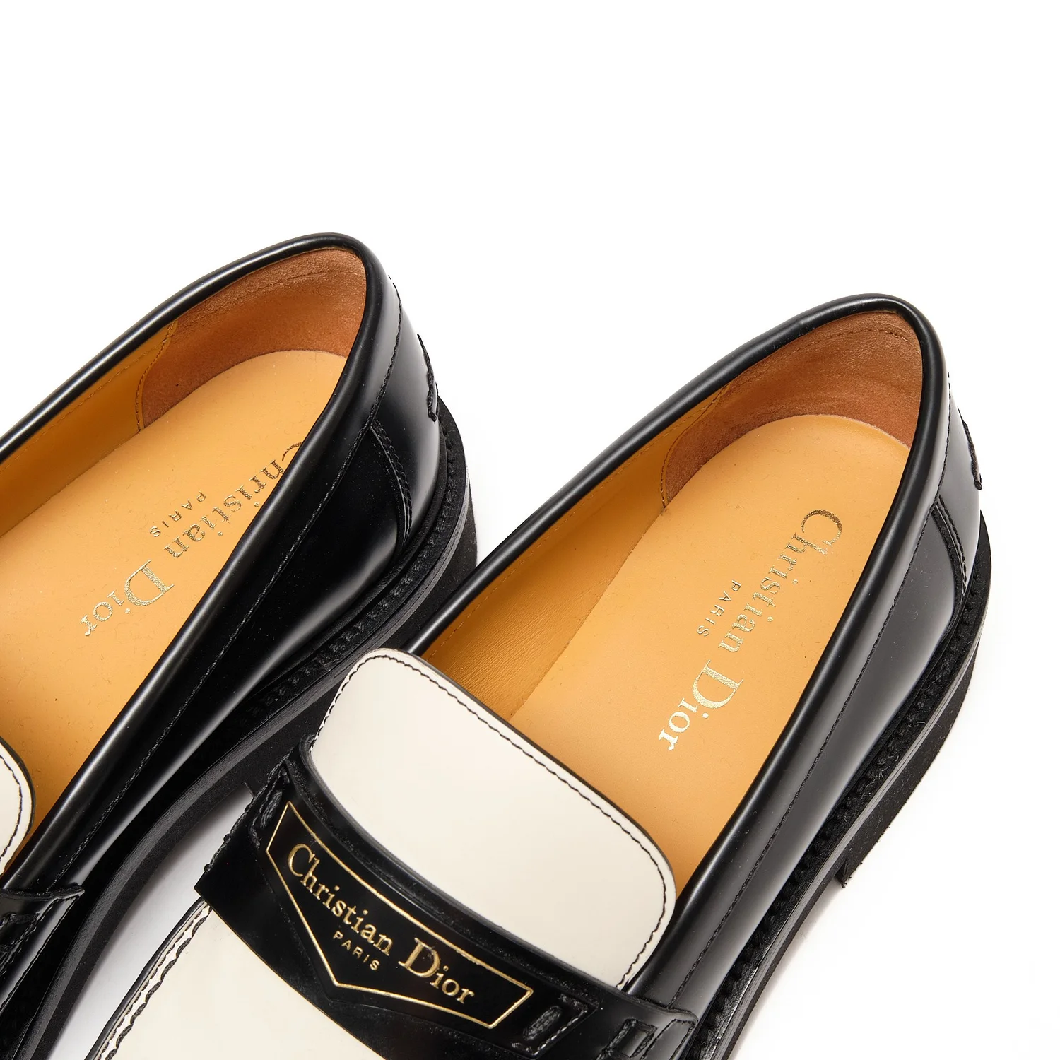 Leather Christian Dior Women's Loafers Dior Women's Black