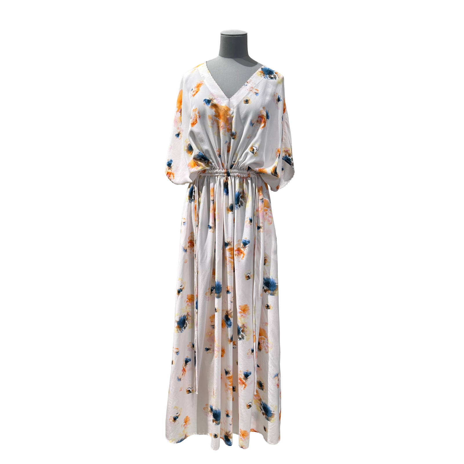 An An Londree Maxi Seidenkleid