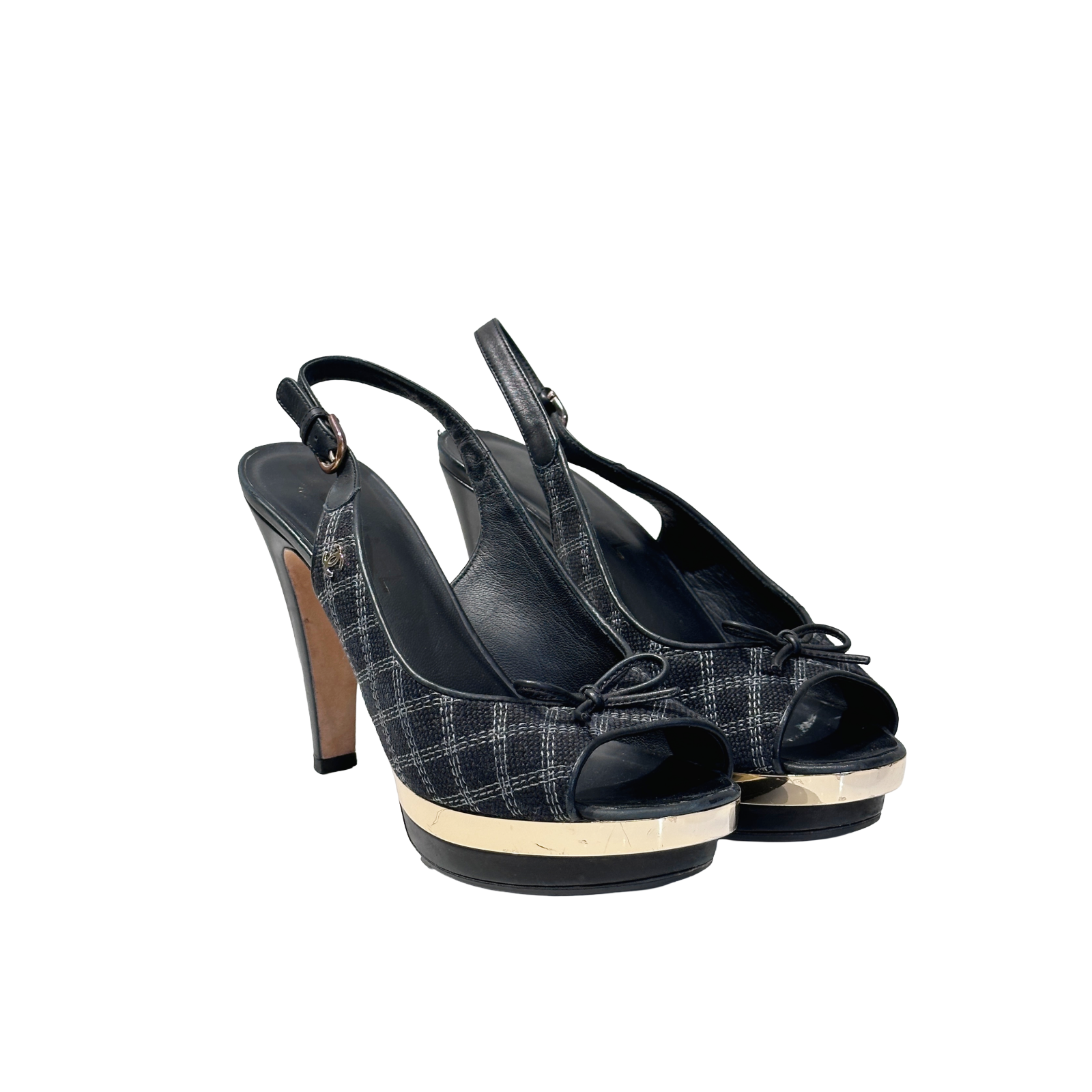 Chanel Peeptoe Slingback