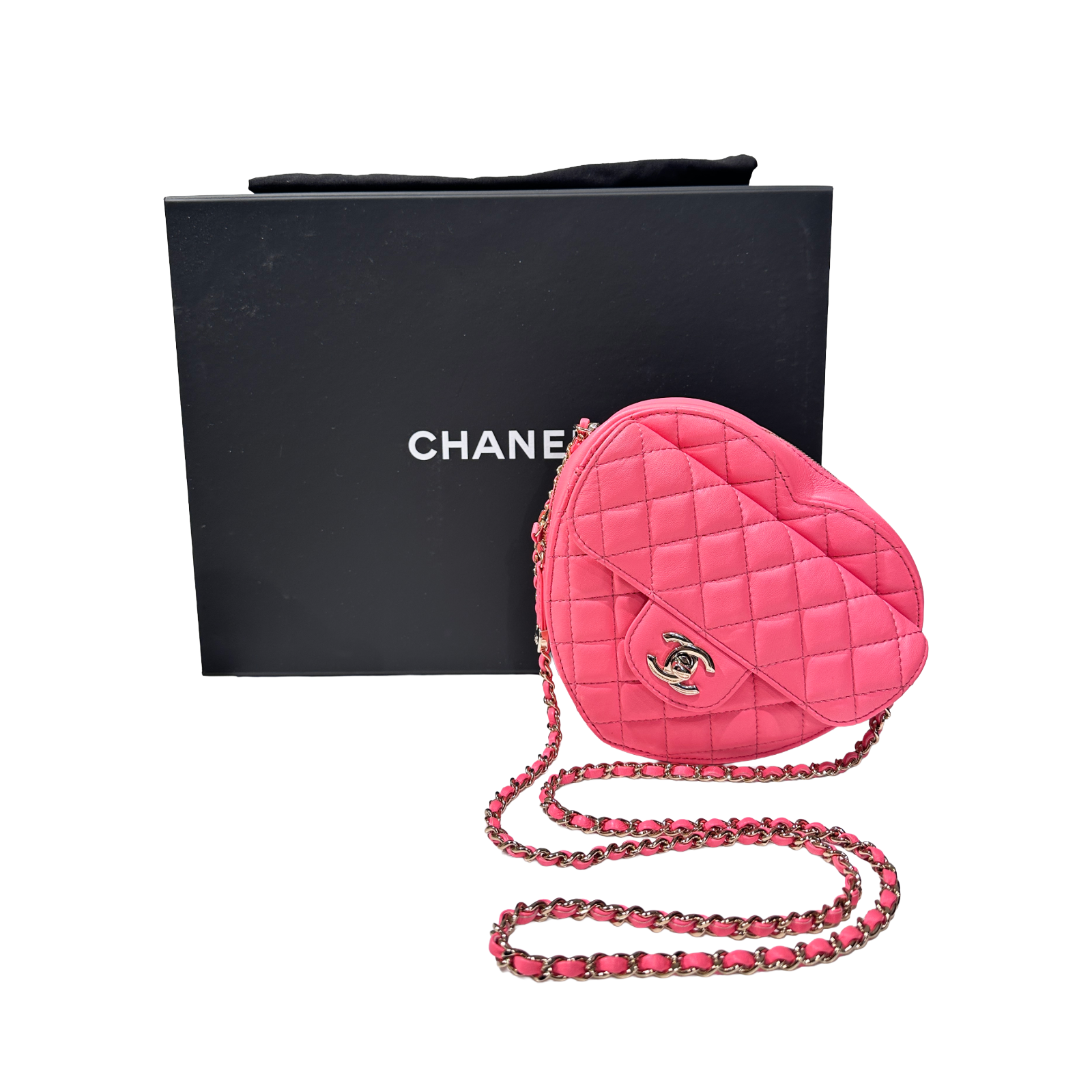 Chanel CC Love Heart Shape Crossbody Bag