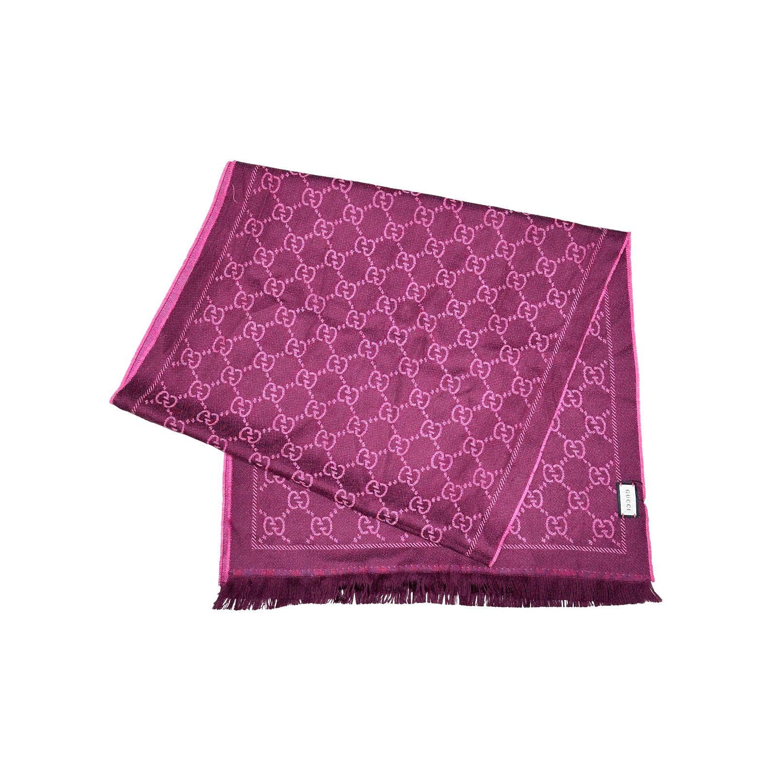 Gucci GG Jacquard Schal Wolle