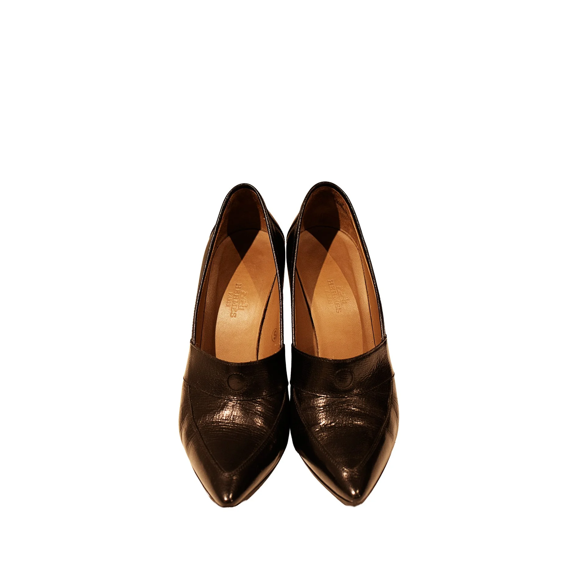 Hermès Pointed Toe Wedge Pump