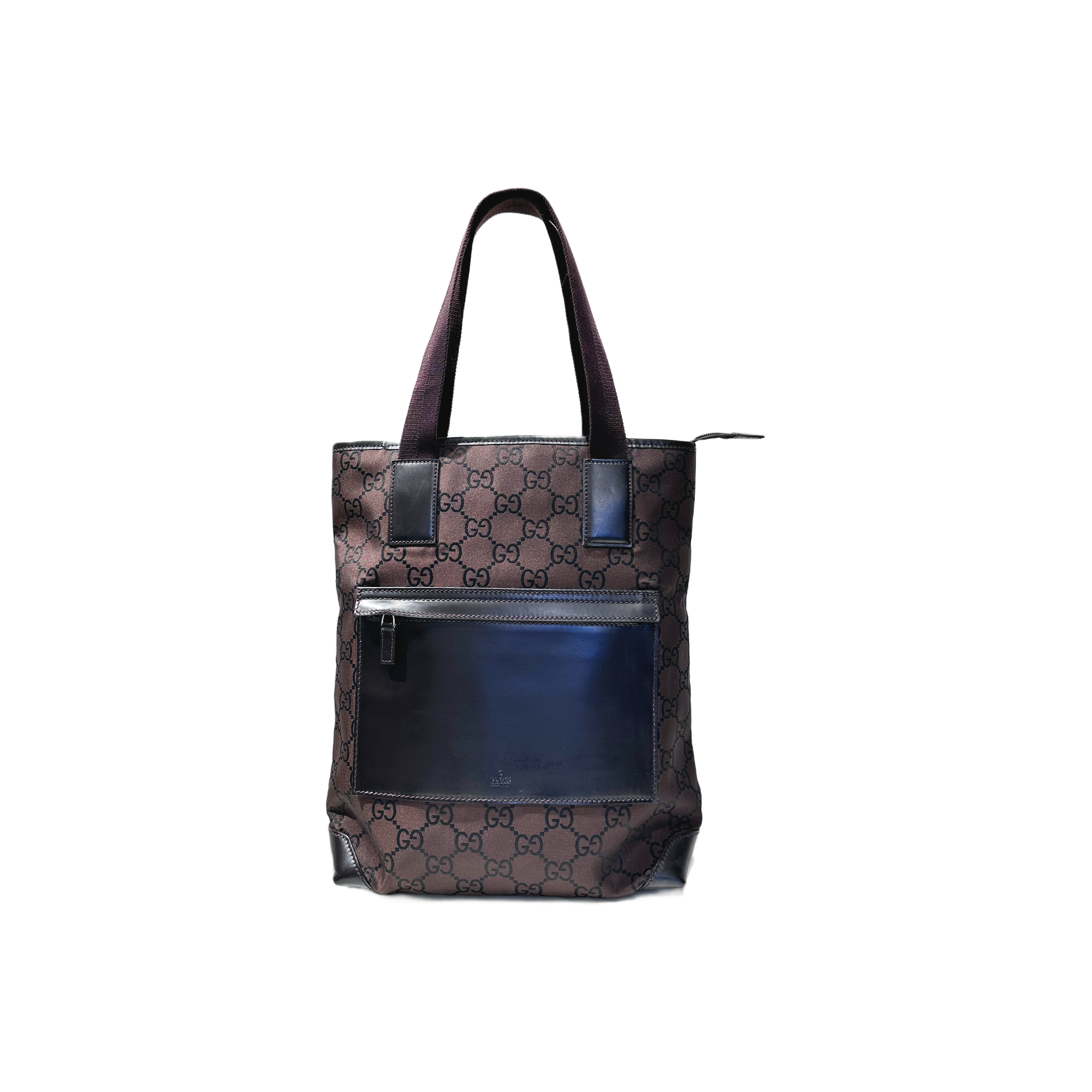 Gucci GG Tote Bag Nylon Braun