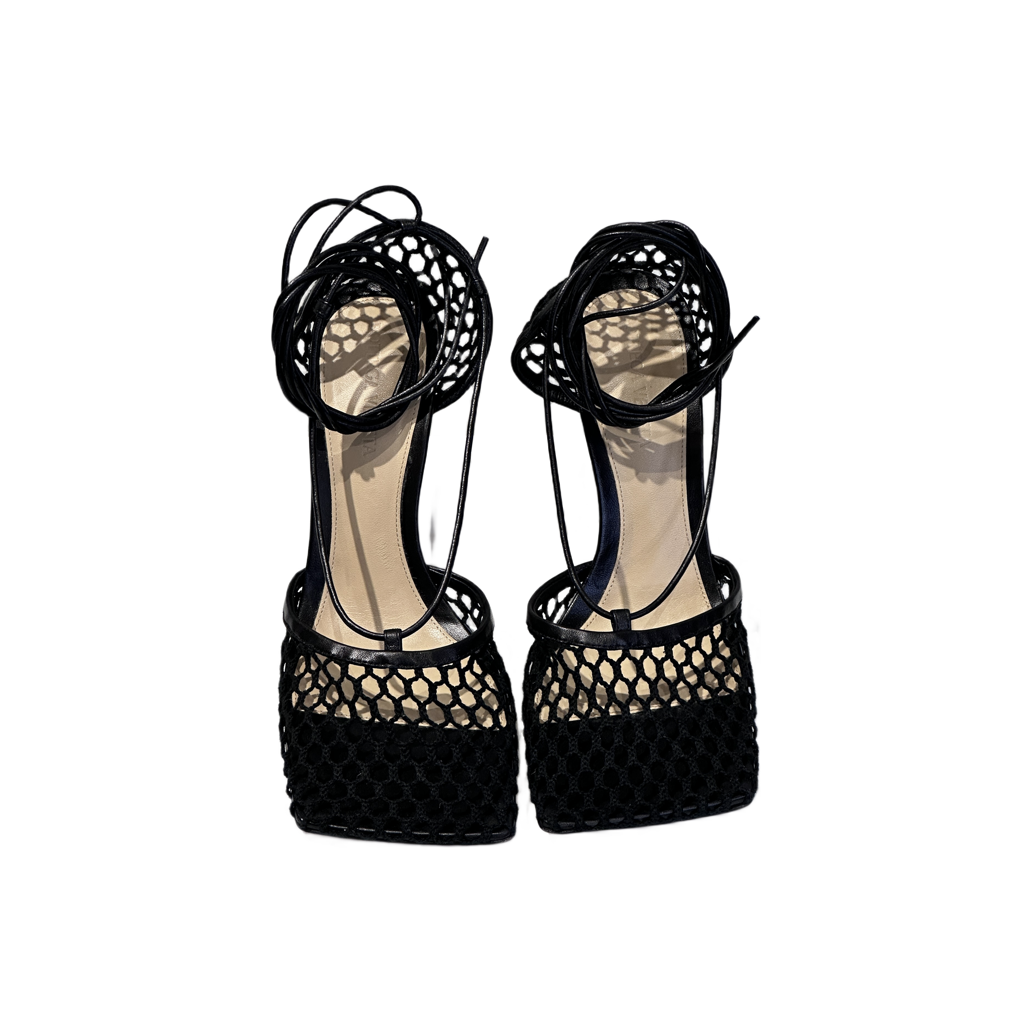 Bottega Veneta Stretch Mesh Pumps Schwarz