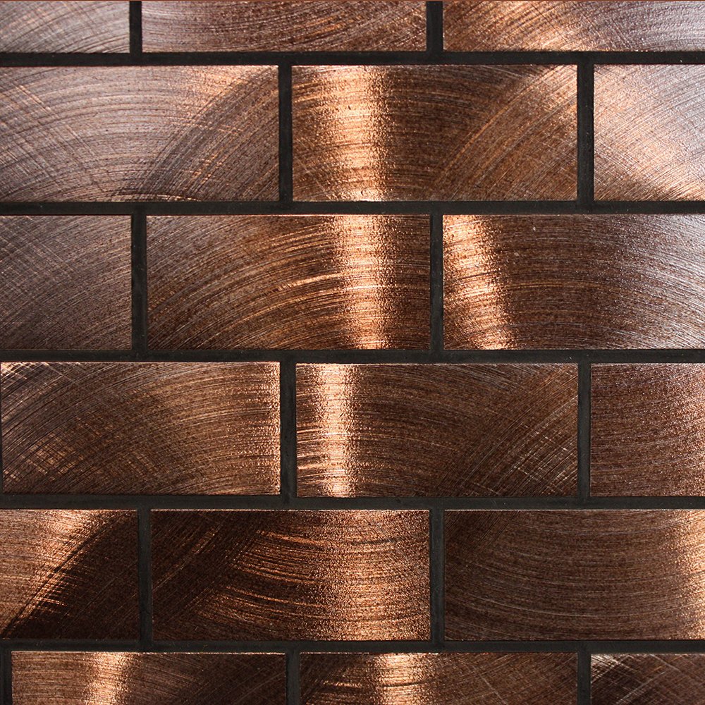  Brushed bronze backsplash tile   