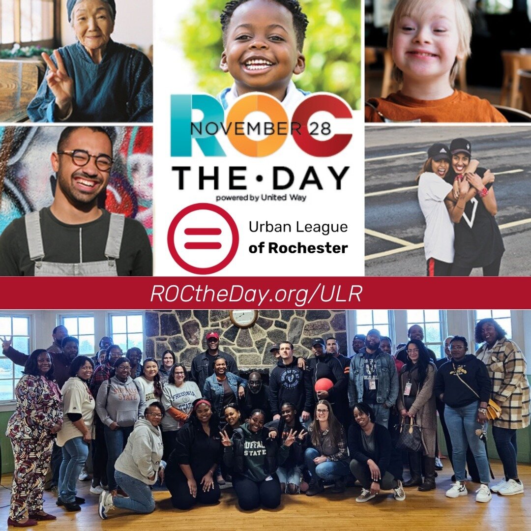 Let's get ROC'n on this #GivingTuesday! Your #ROCtheDay contribution to the Urban League of Rochester allows our Day Hab participants to explore our community, maintain independence, and learn social and life skills. Please, give today.

Find us at: 