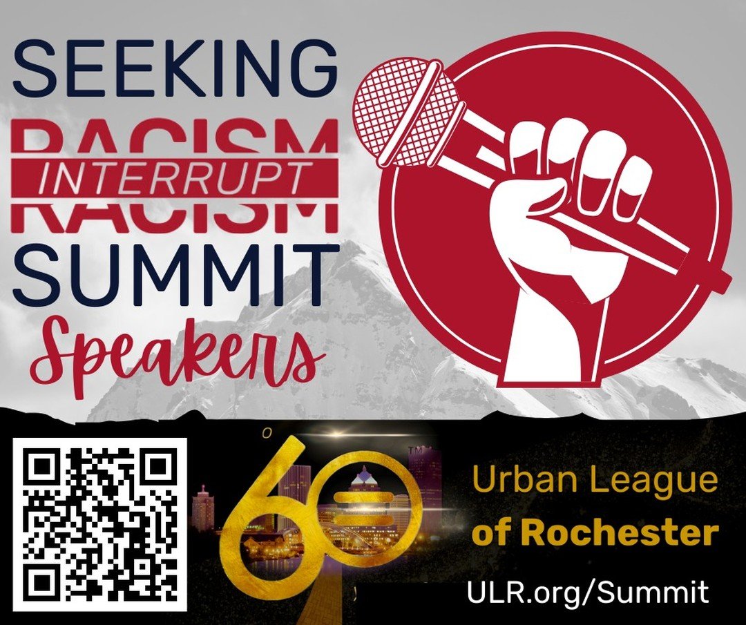 Interested in presenting at our 5th annual Interrupt Racism Summit on September 18? Submit your Request for Proposal today! The deadline to submit is June 17 at 8 AM. Find more info at ulr.org/summit
#urbanleagueroc #interruptracism #rfp #summit #int