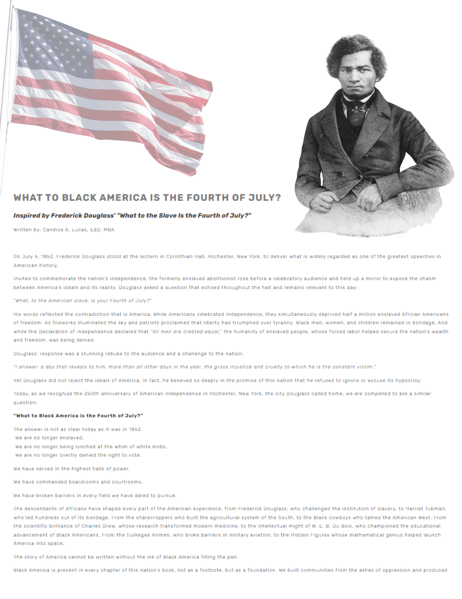 What to Black America Is the Fourth of July?