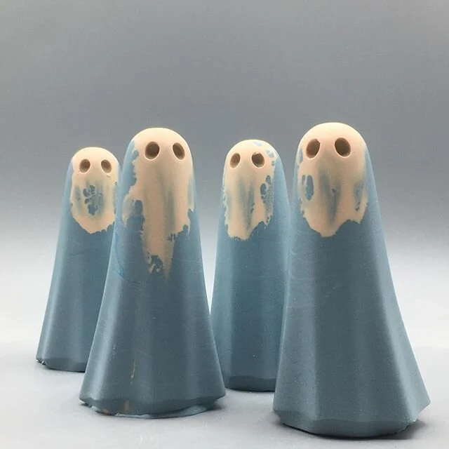 The Thursday Preview. 
The online release tomorrow at 7pm features three ghosts.
The Comtesse ; A ghost inspired by a 1750 Jean-Marc Nattier portrait of the Comtesse de Tillieères. Batch size of 50. £15.
Little Revenant ; A bold little ghost with a