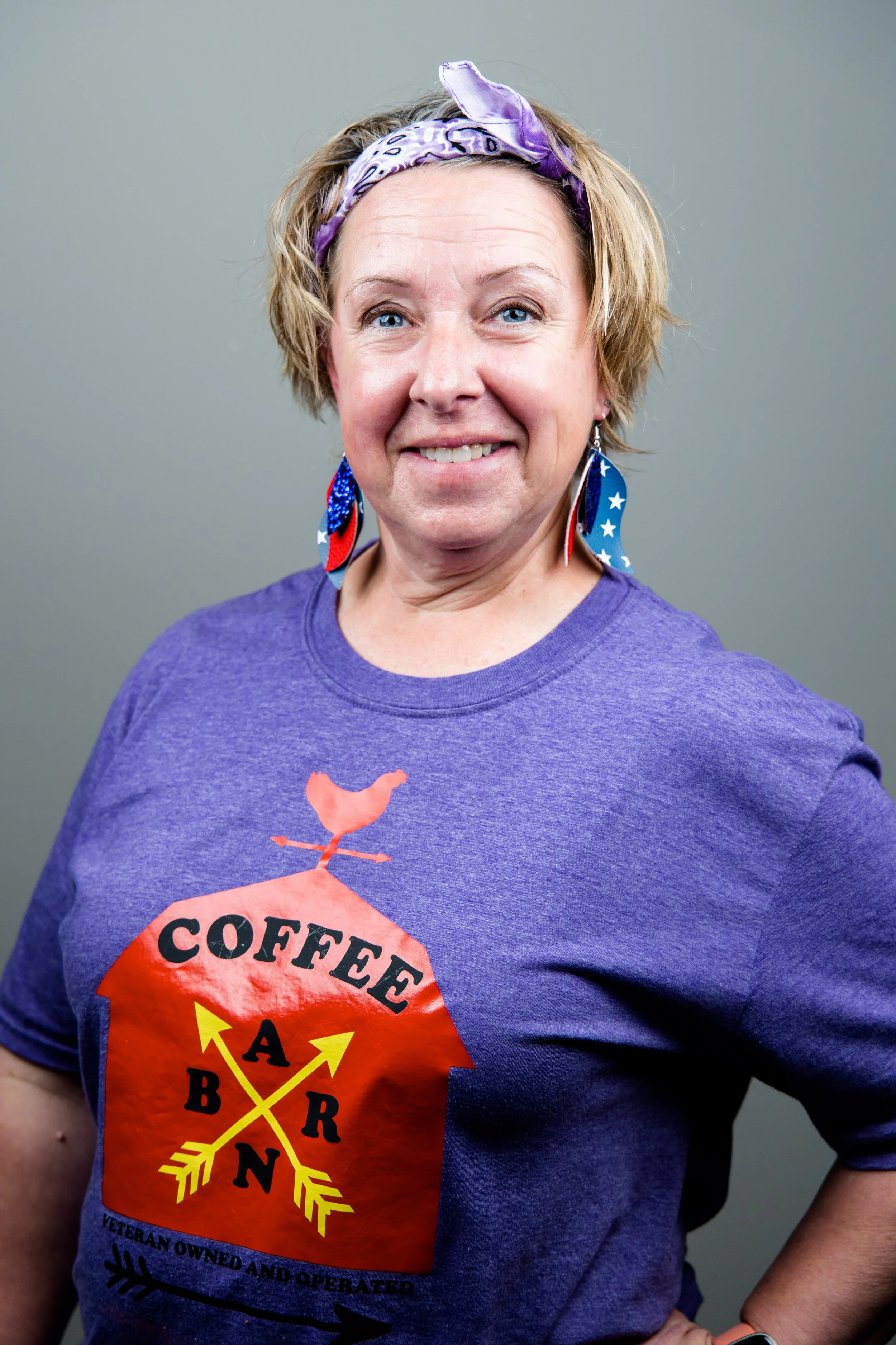 Gail L. Wege, owner of Route Step Farm Coffee Barn.