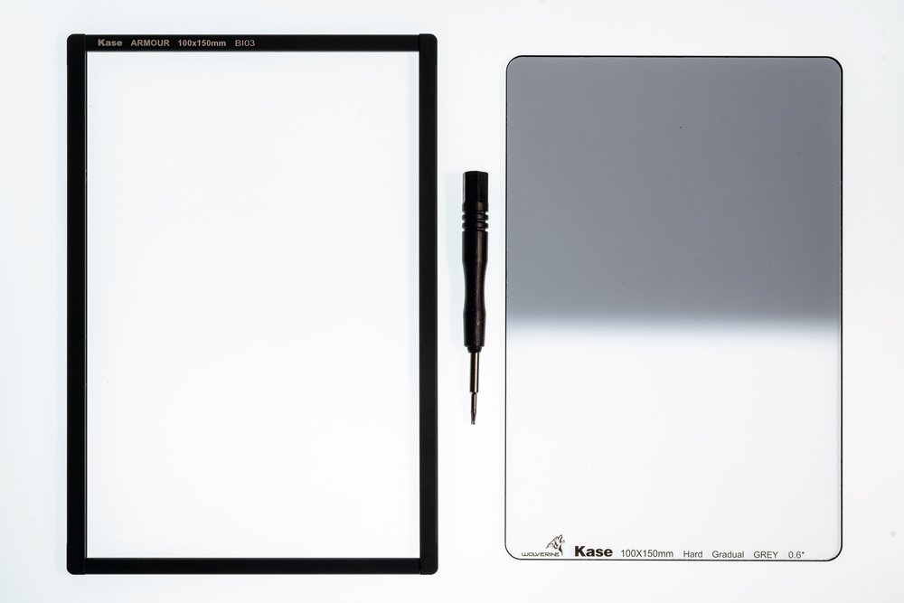 Kase 150 x100 Glass ND Fileter with magnetic frame and screwdriver
