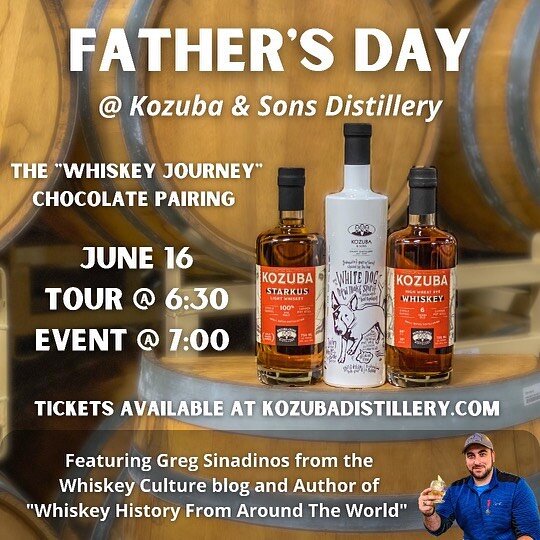 Join us with Greg Sinadinos from Whiskey Culture, as he guides you on a premium tour and tasting. Explore the journey of our finest whiskeys from start to finish, paired with local chocolate. Tickets available at link in bio /distillery-events